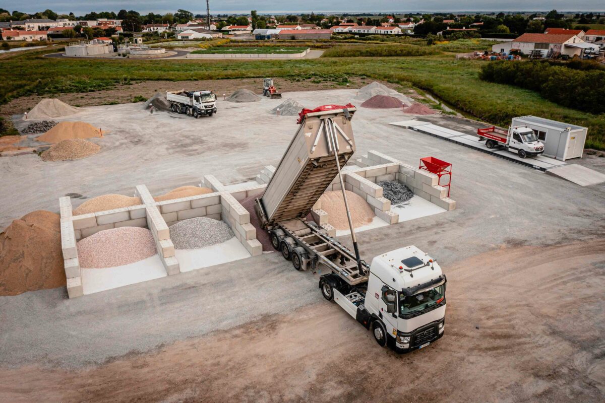 Transport matériaux de construction Longépée chez SOCOVATP