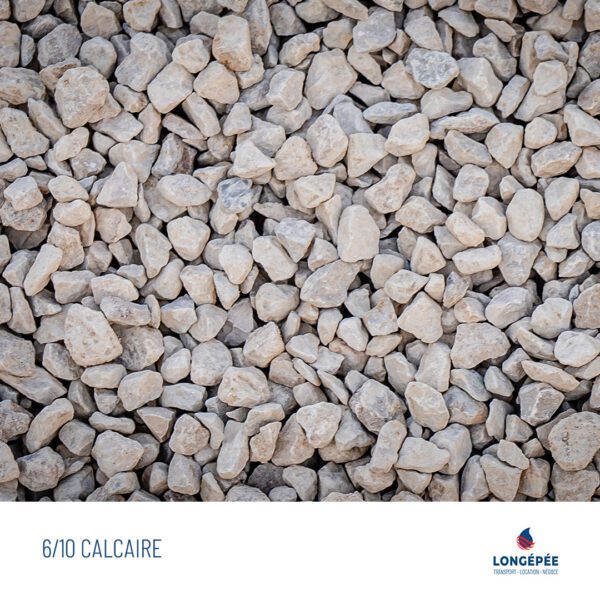 Graviers décoratifs 6/10 CALCAIRE, pour l'aménagement d'espace extérieur