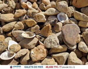 Promotion sur les galets de mer de LONGEPEE à Bouin