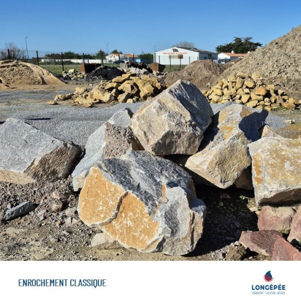 Enrochement classique - pour empierrement - LONGEPÉE - BOUIN - VENDÉE