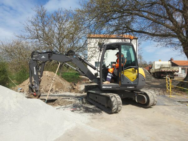 travaux de raccordement de réseau chez un particulier